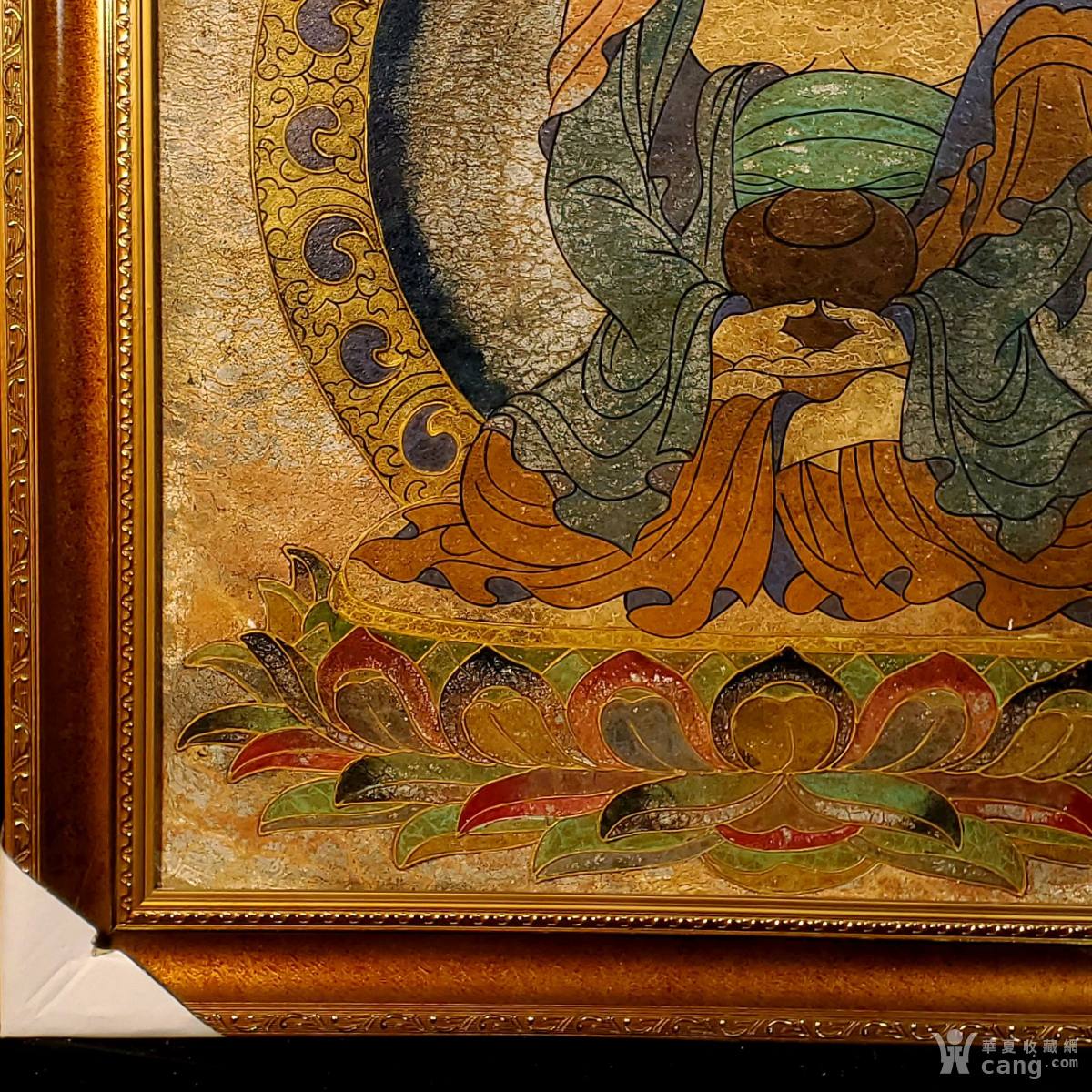 壁画沥粉贴金静思坐佛