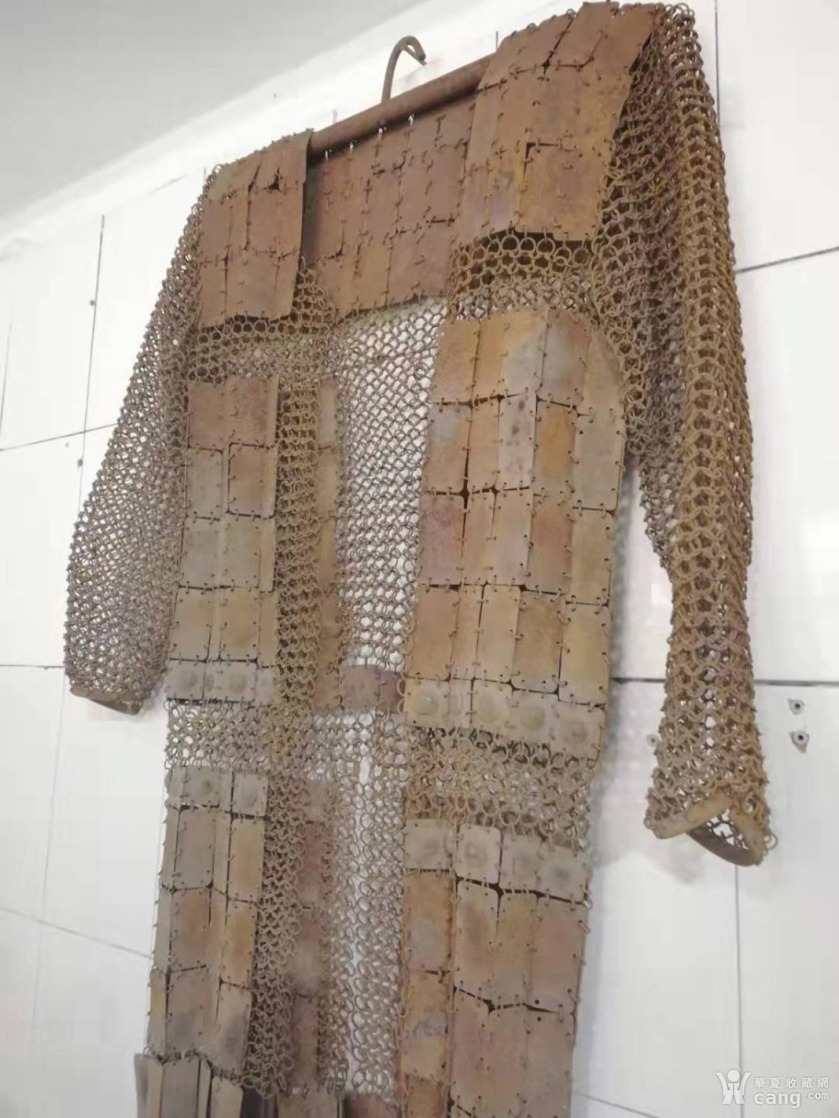 奇门兵器铁布衫铁缕衣铁制品古代作战服装造型奇特的铁盔甲老物件