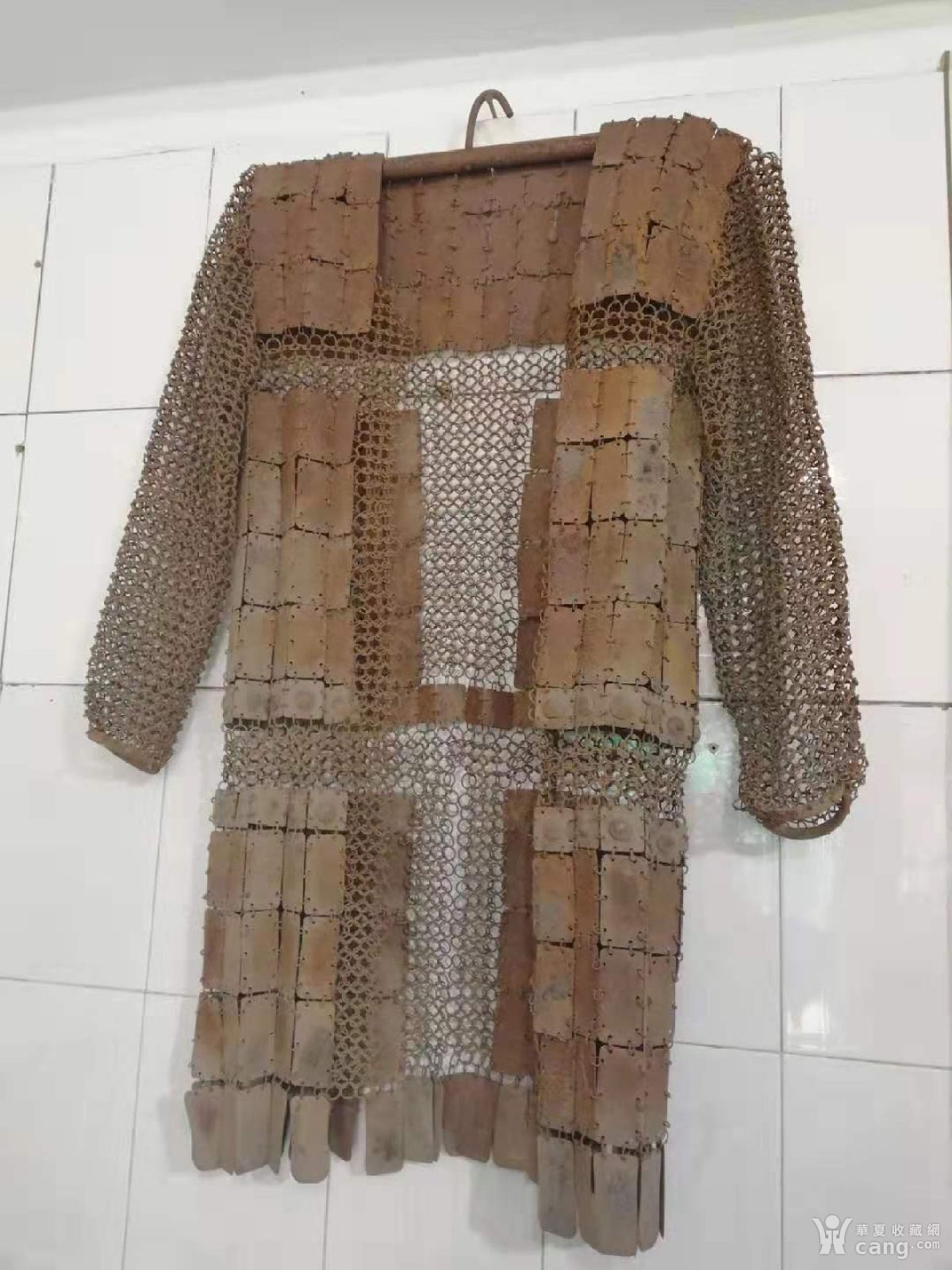 奇门兵器铁布衫铁缕衣铁制品古代作战服装造型奇特的铁盔甲老物件