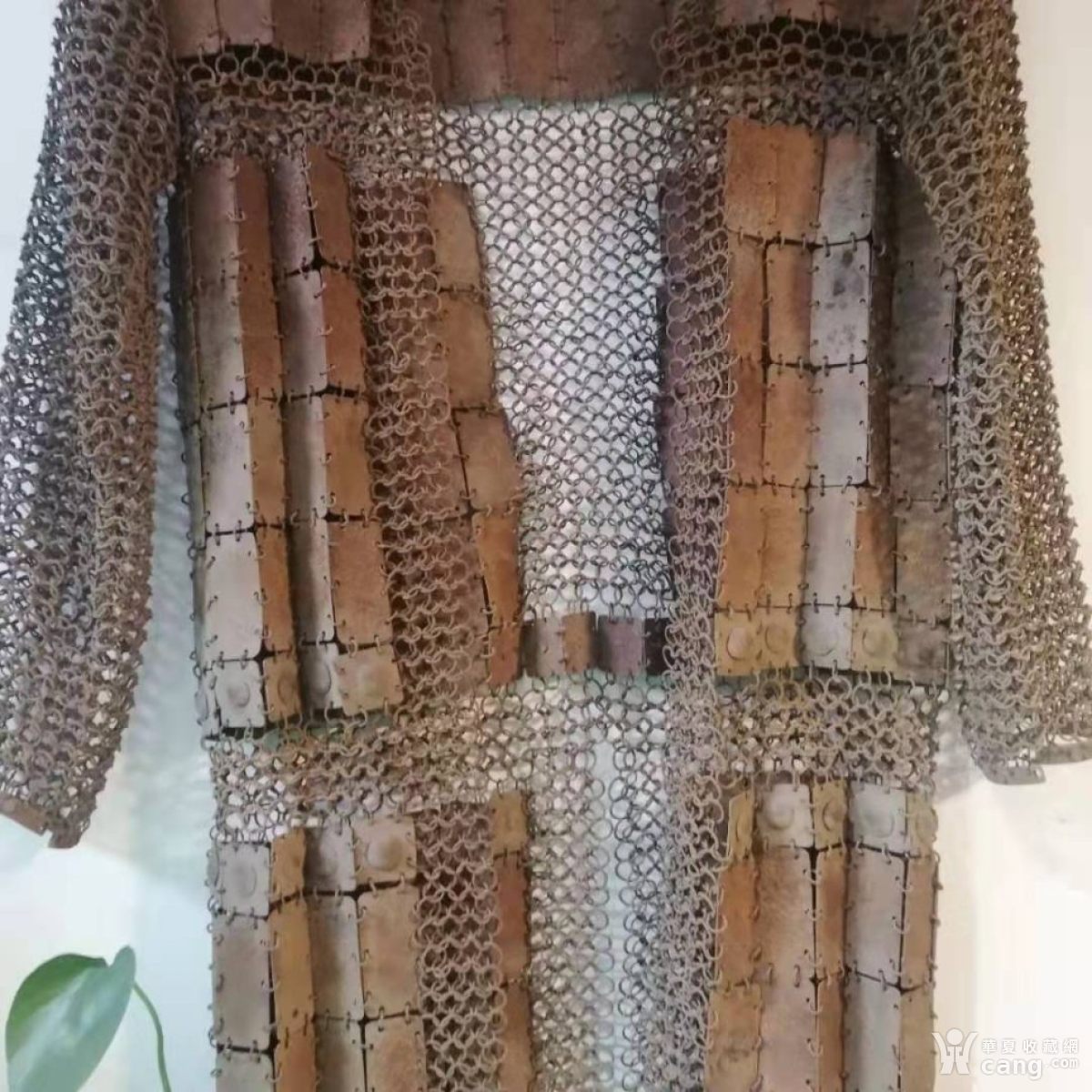 奇门兵器铁布衫铁缕衣铁制品古代作战服装造型奇特的铁盔甲老物件