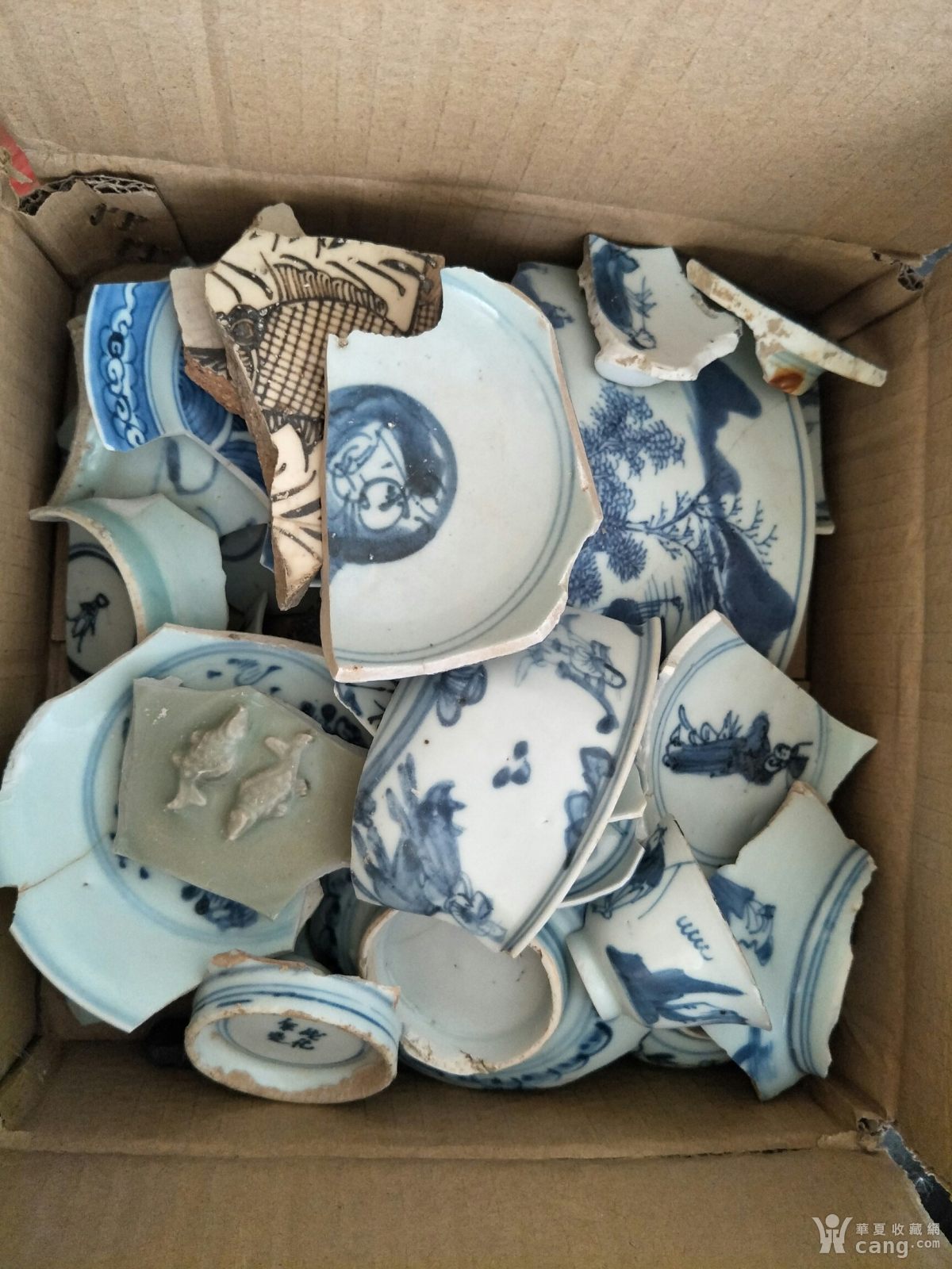 古瓷片大量临清运河古玩店万枚瓷片标本馆_地摊交易_华夏收藏网