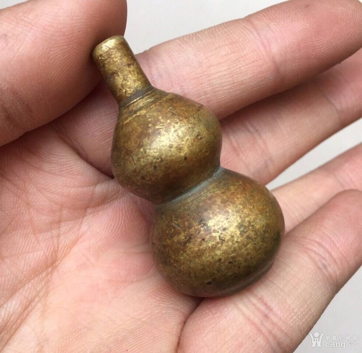 清代厚重实心铜葫芦,民国明代老铜器