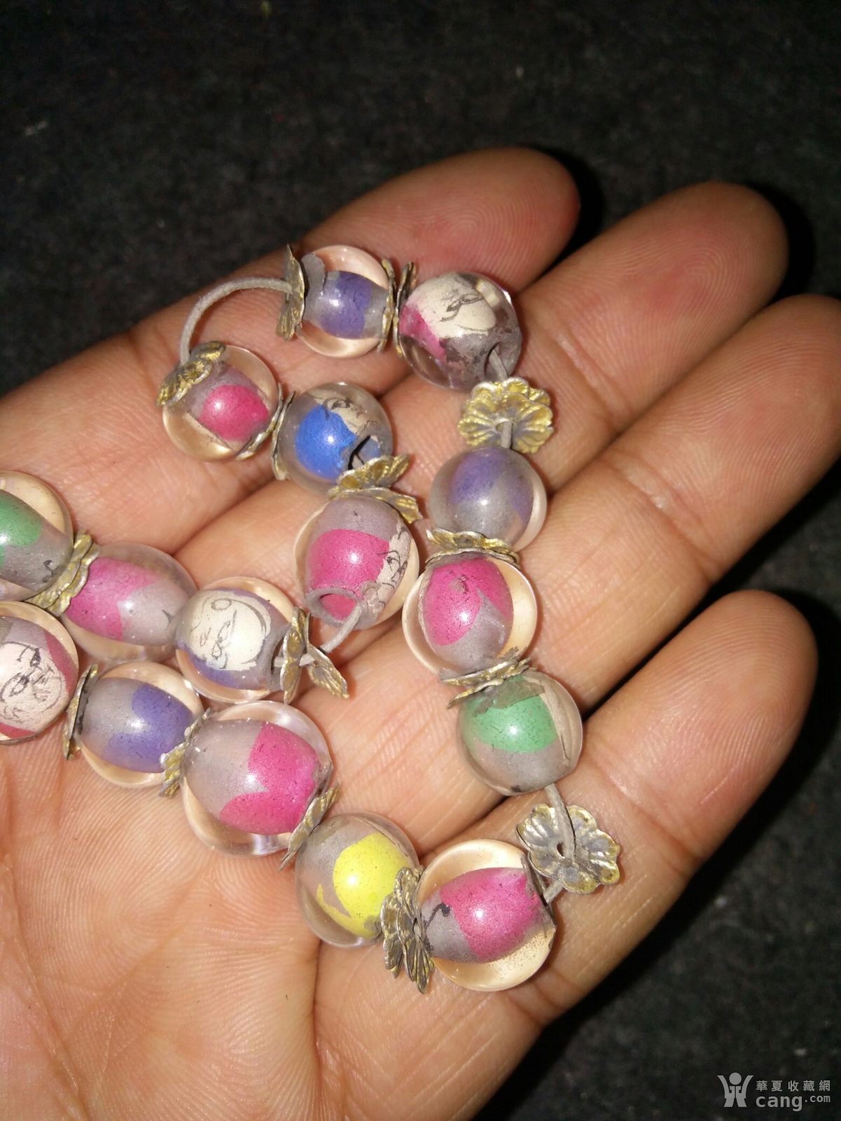 手工内画珠子手串>