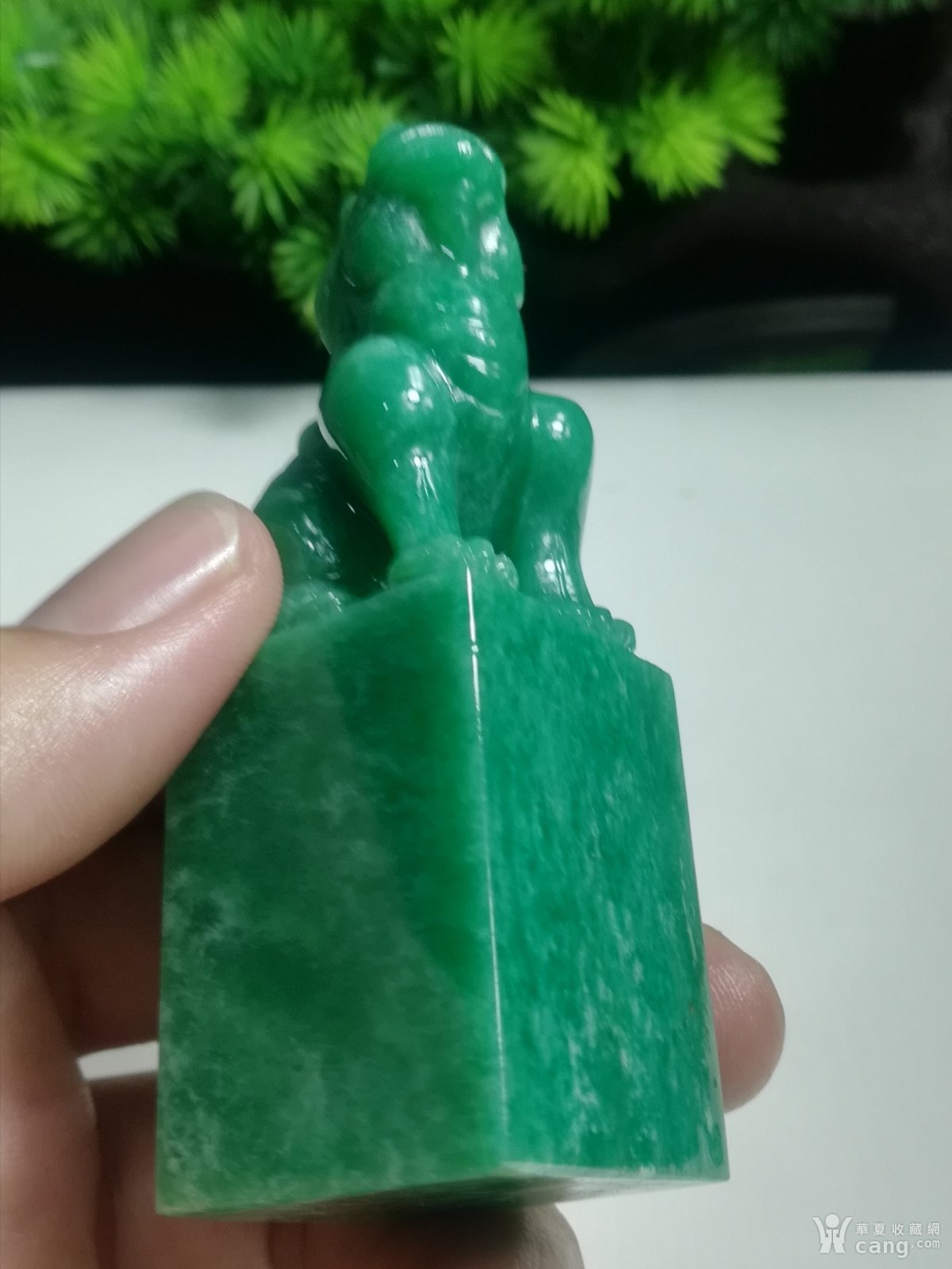 广东翡翠绿印章石