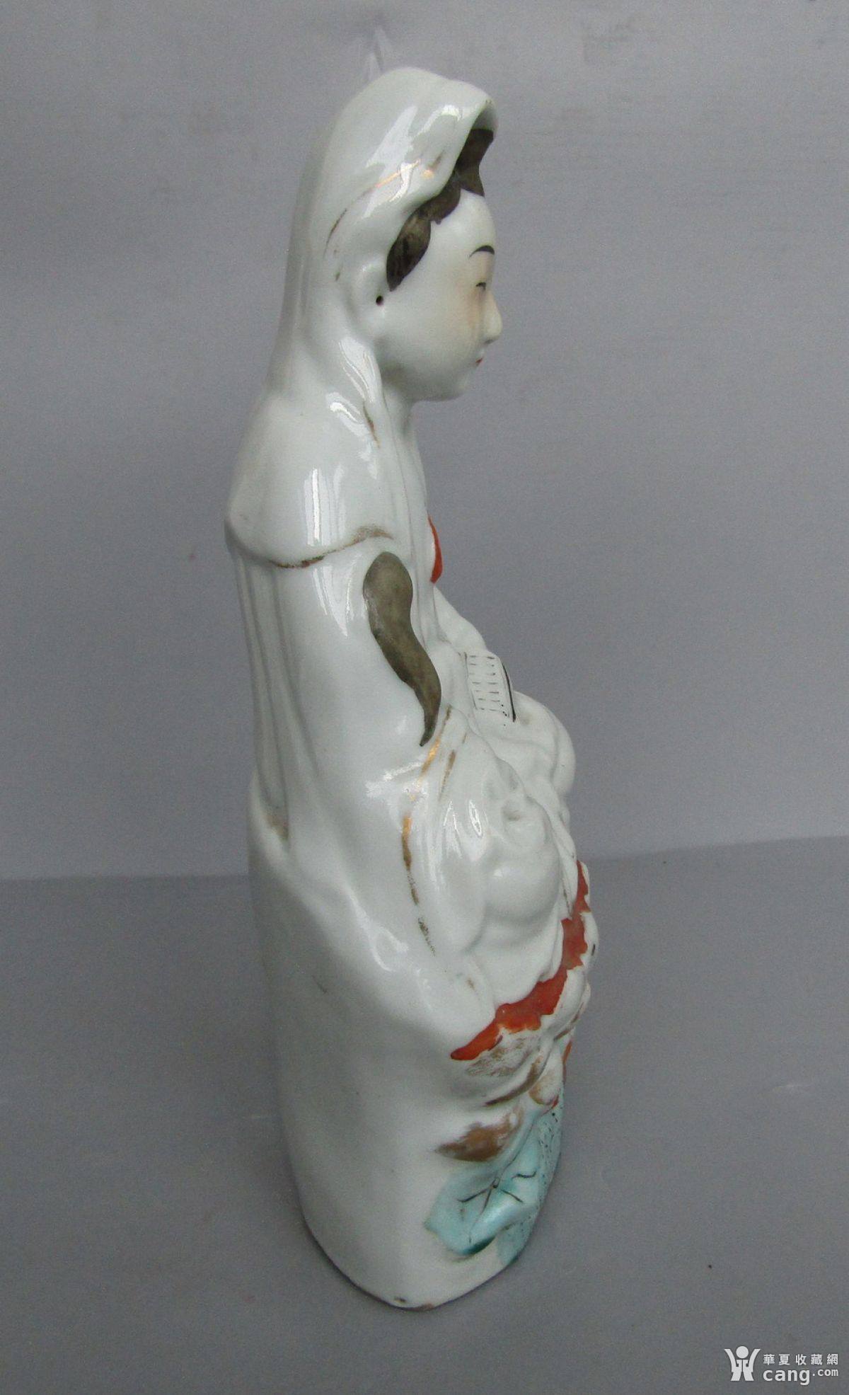 民国名家茂记生造粉彩观音像