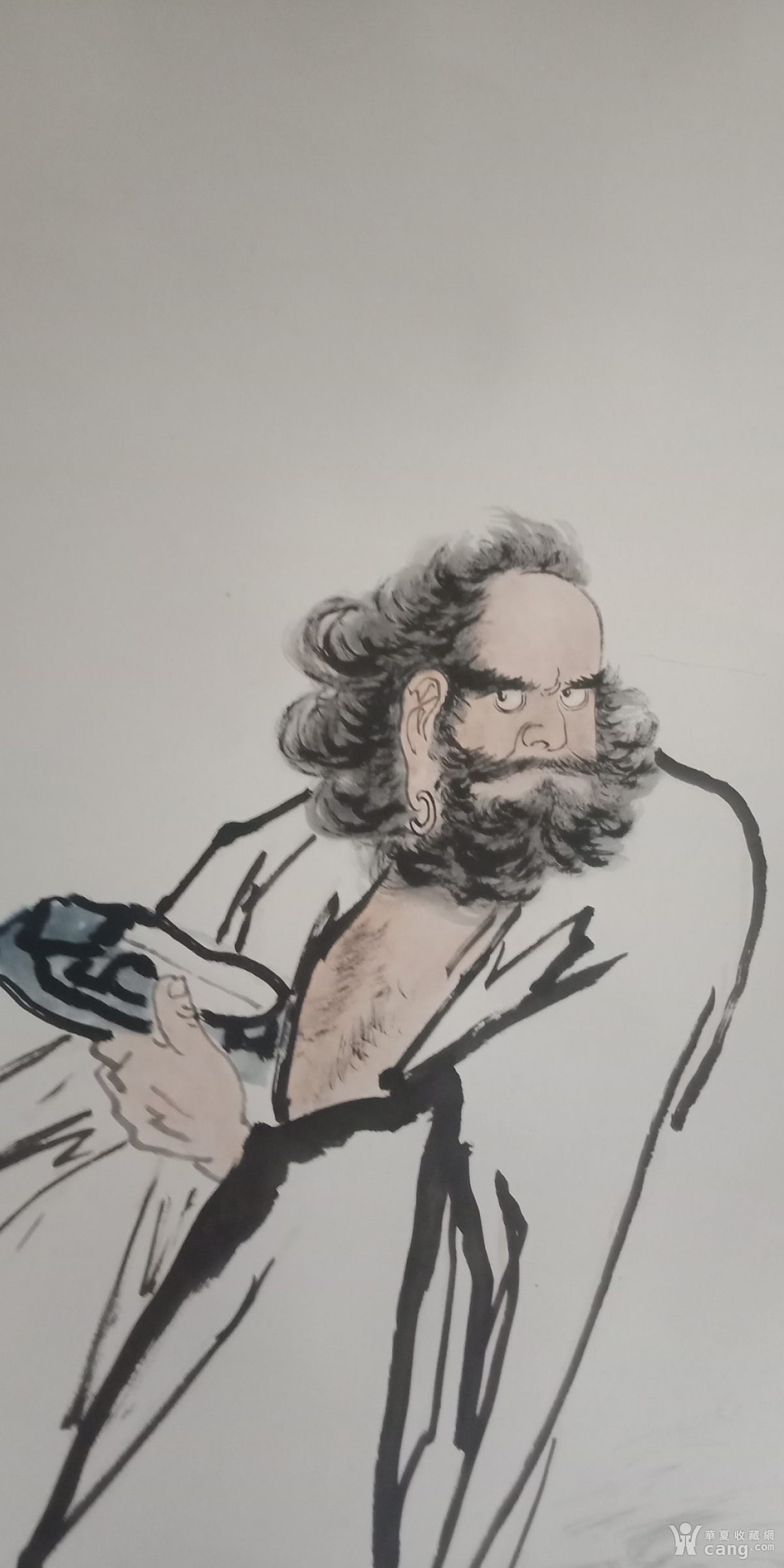 黄旭精品人物画 达摩 广西著名老画家