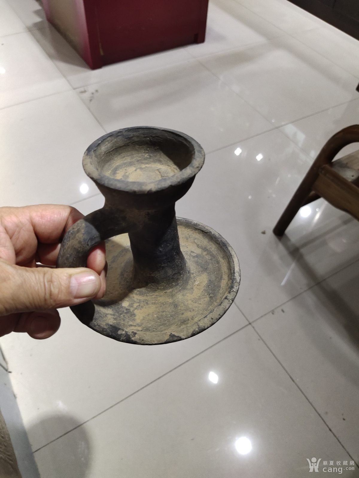 古玩古董老陶器陶灯 _地摊交易_华夏收藏网