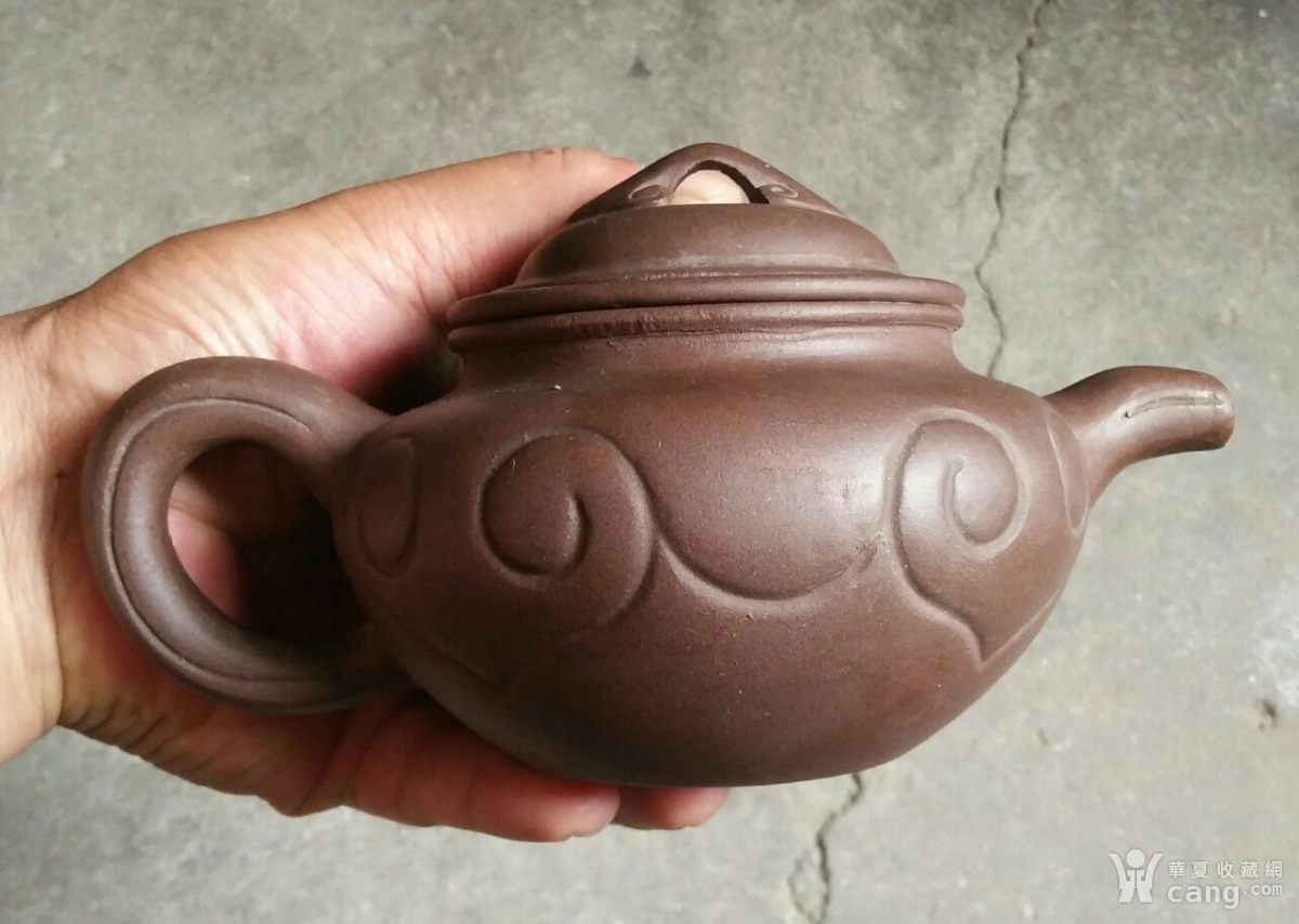 八十年代钱水清款如意三件套紫砂壶