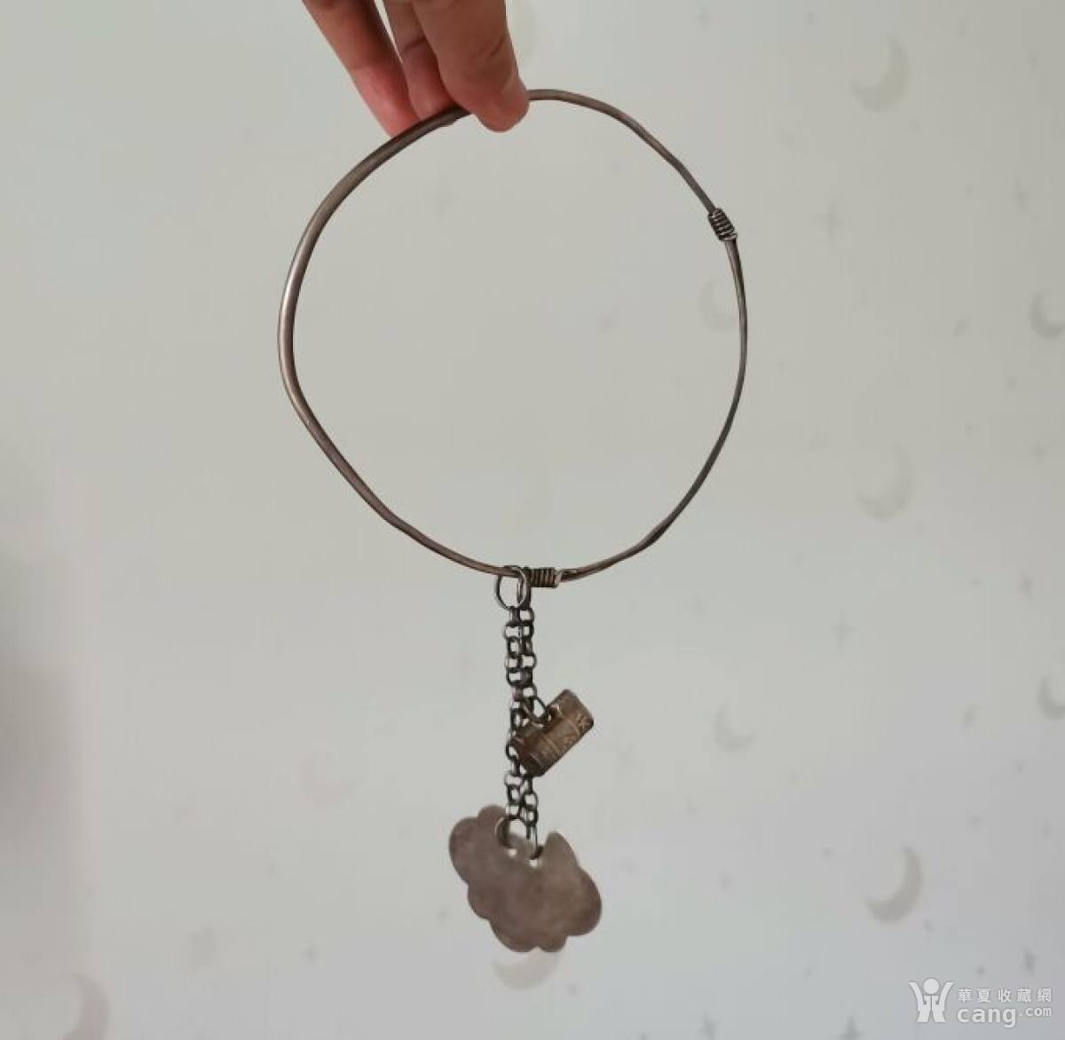 民国老银项圈锁银饰
