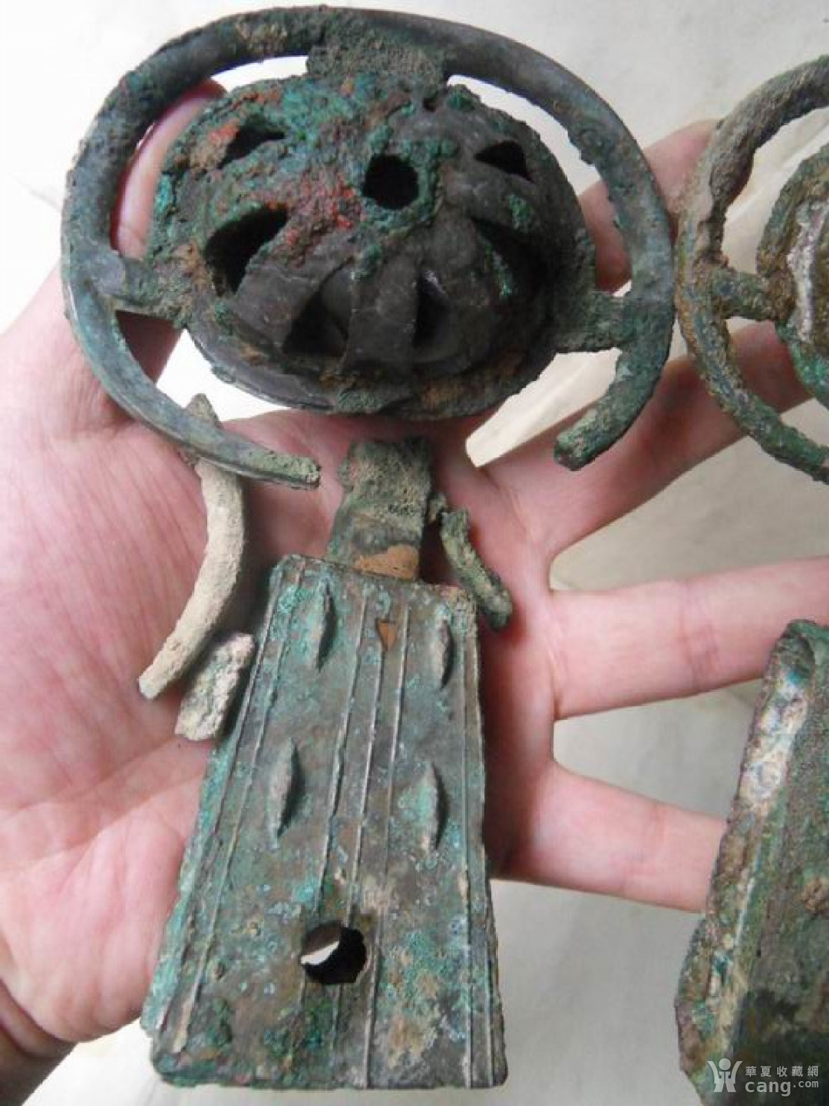 青铜銮铃一对,品相看图