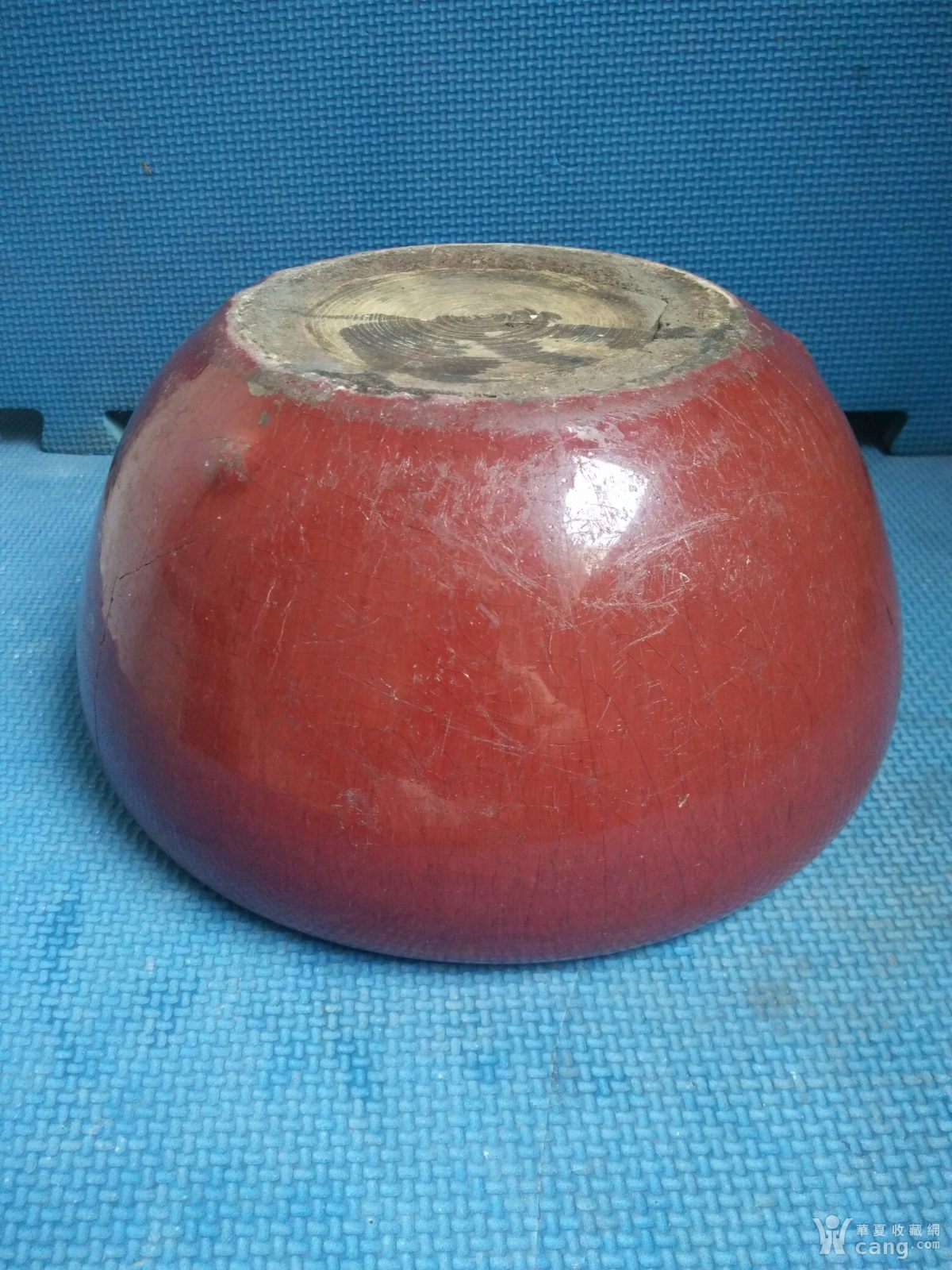瓷器 清 清代霁红釉大号香炉