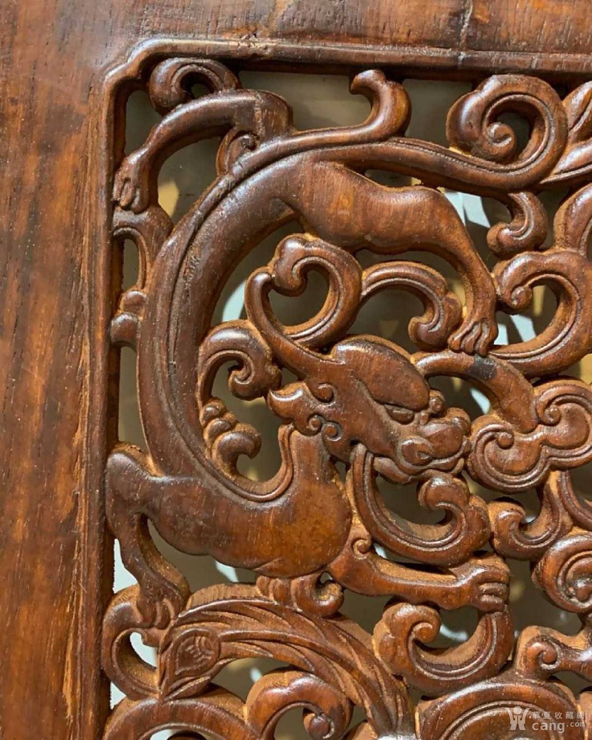 清代黄花梨花板一对