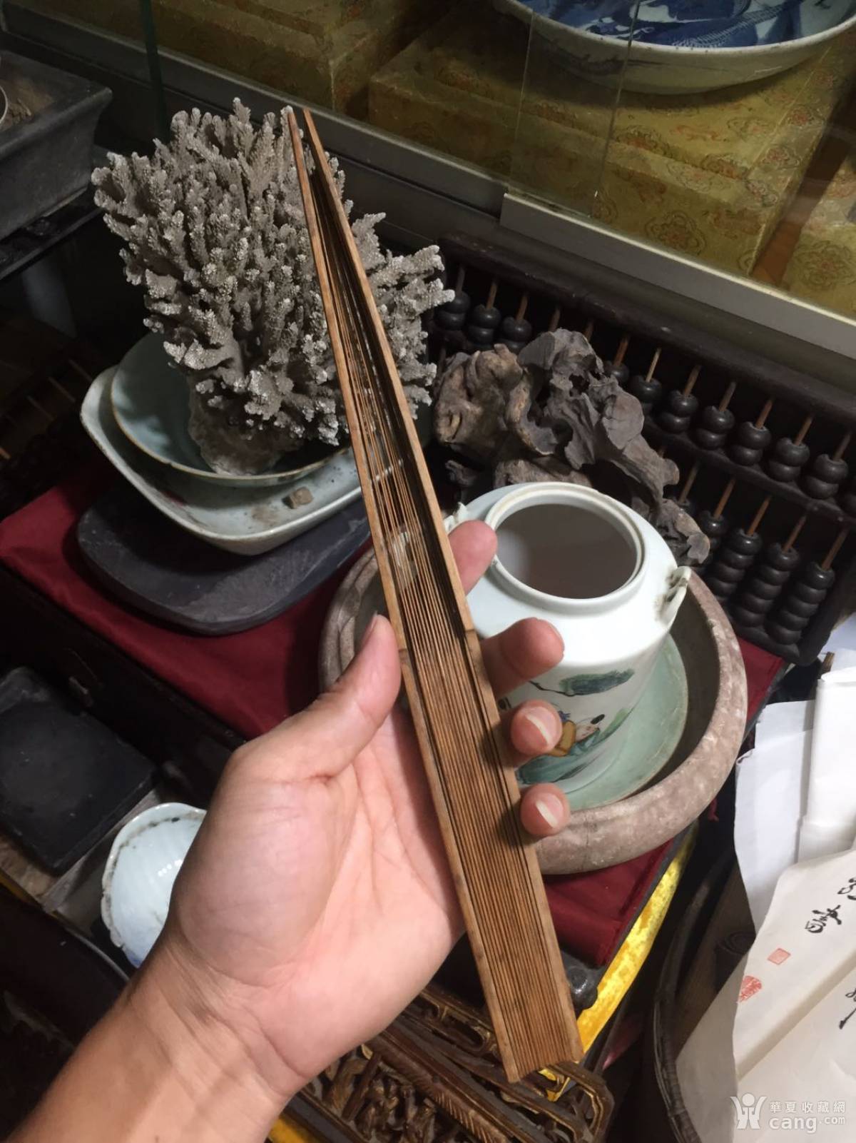 老玉竹苏工扇骨