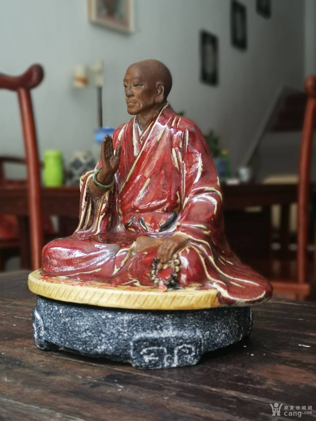 六祖慧能达摩祖师爷石湾陶瓷工艺品人物摆件家居客厅镇宅装饰摆件