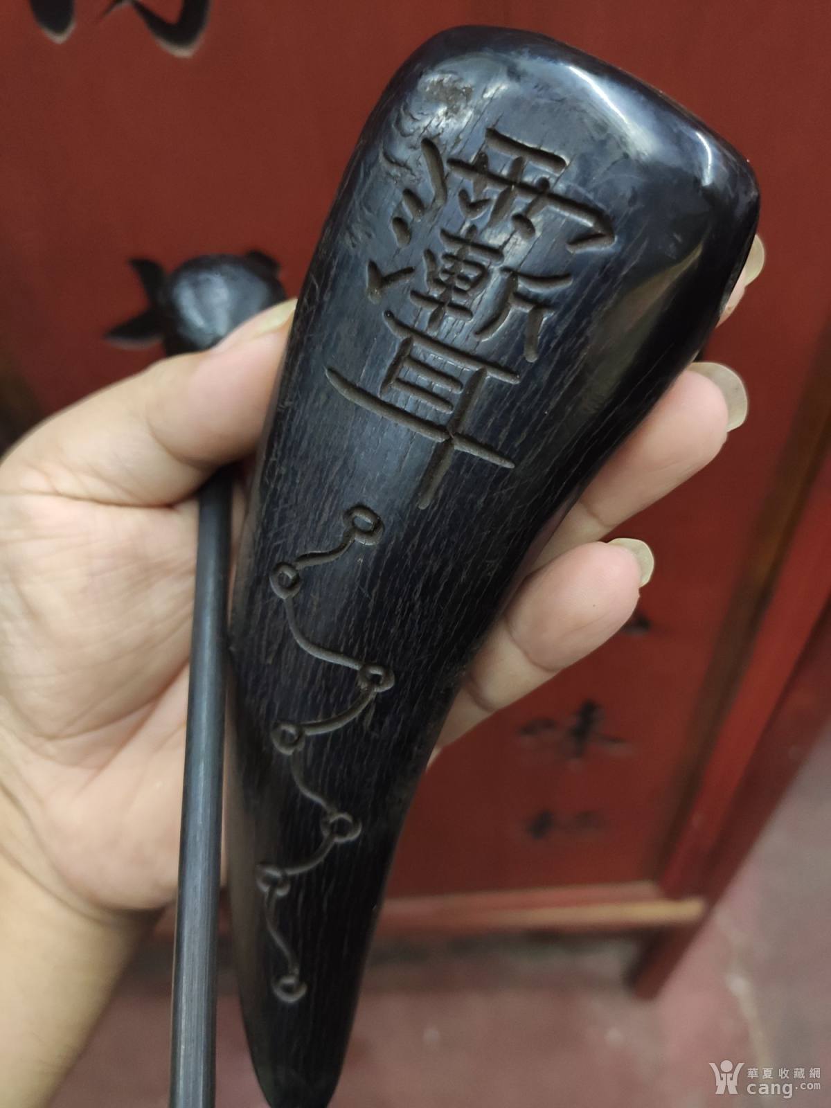 牛角道教木鱼
