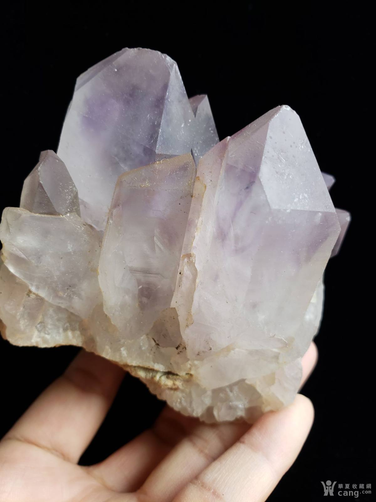 浅紫色柔和紫水晶大晶体晶簇原石水晶矿标矿晶摆件观赏石奇石摆件