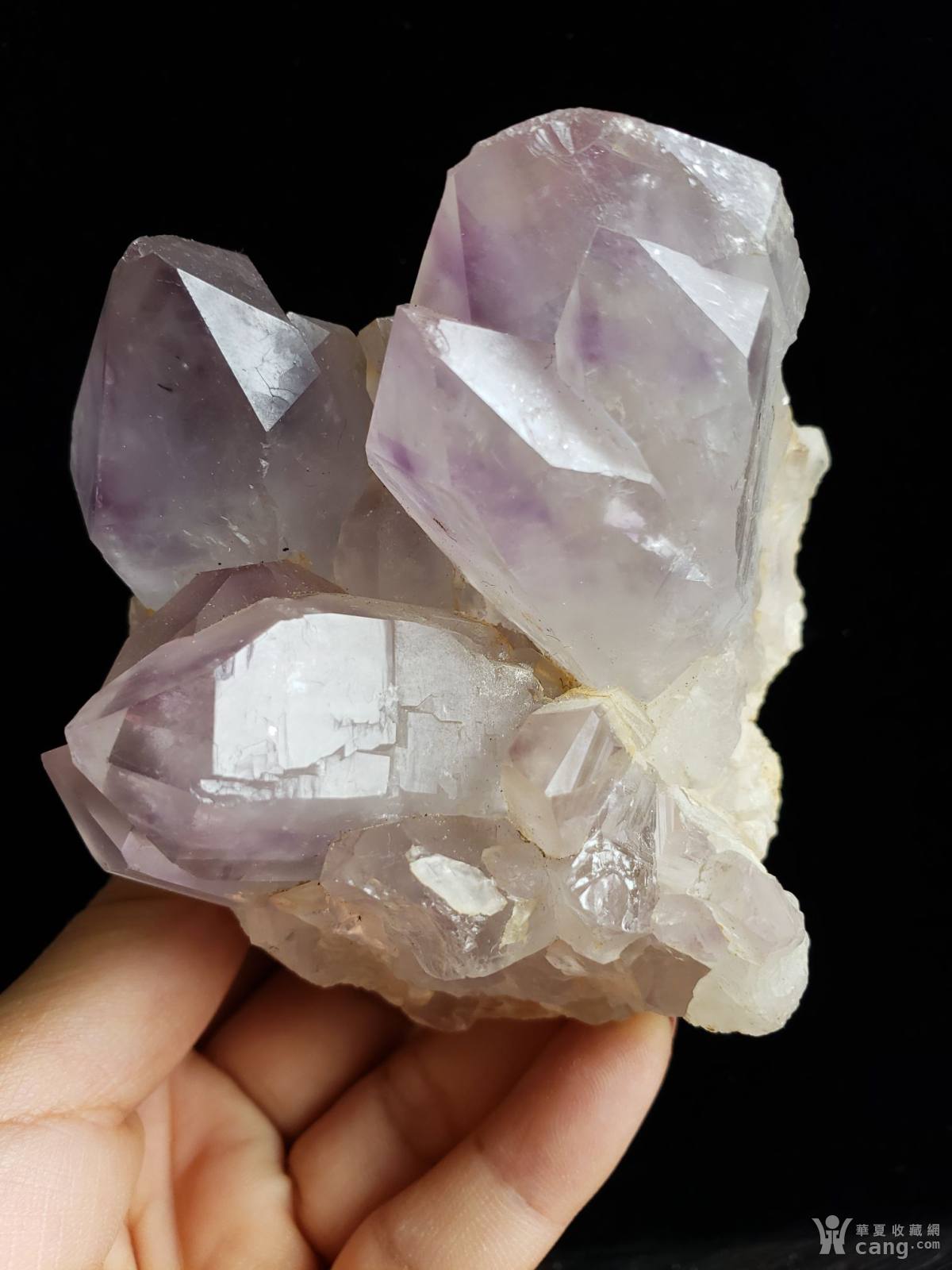 浅紫色柔和紫水晶大晶体晶簇原石水晶矿标矿晶摆件观赏石奇石摆件