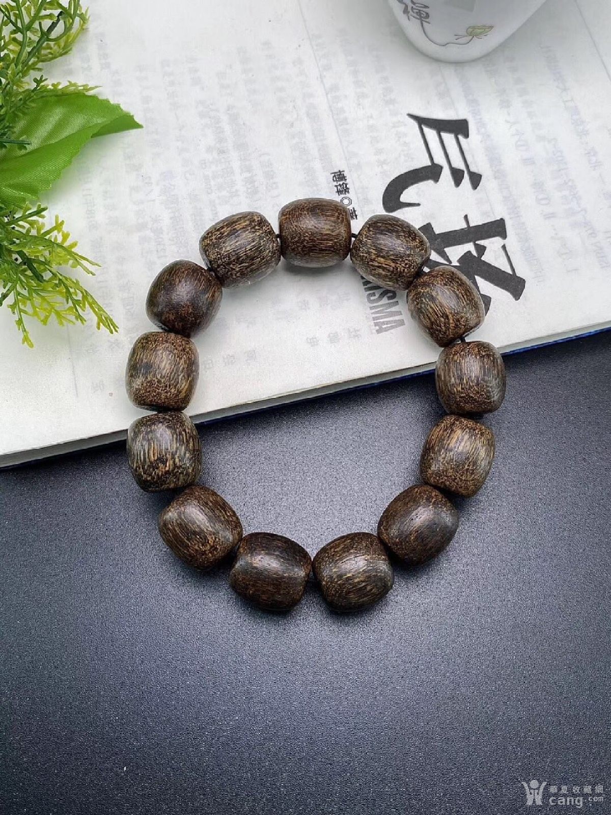 西马虎皮桶珠沉香,老料,规格:1.6*1.7cm克重