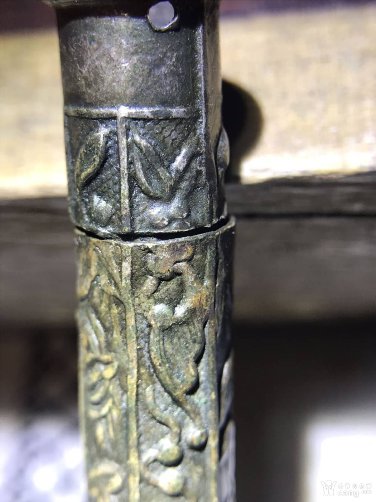 清朝(银针筒)吉祥如意银筒子