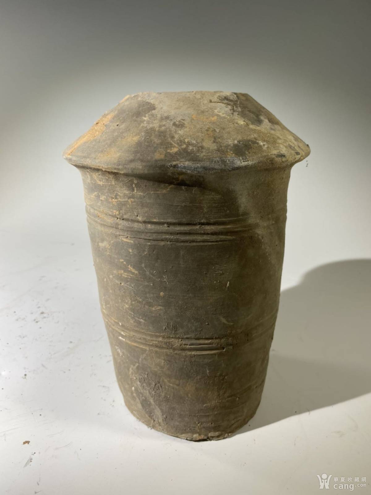 古玩陶器汉代灰陶粮仓