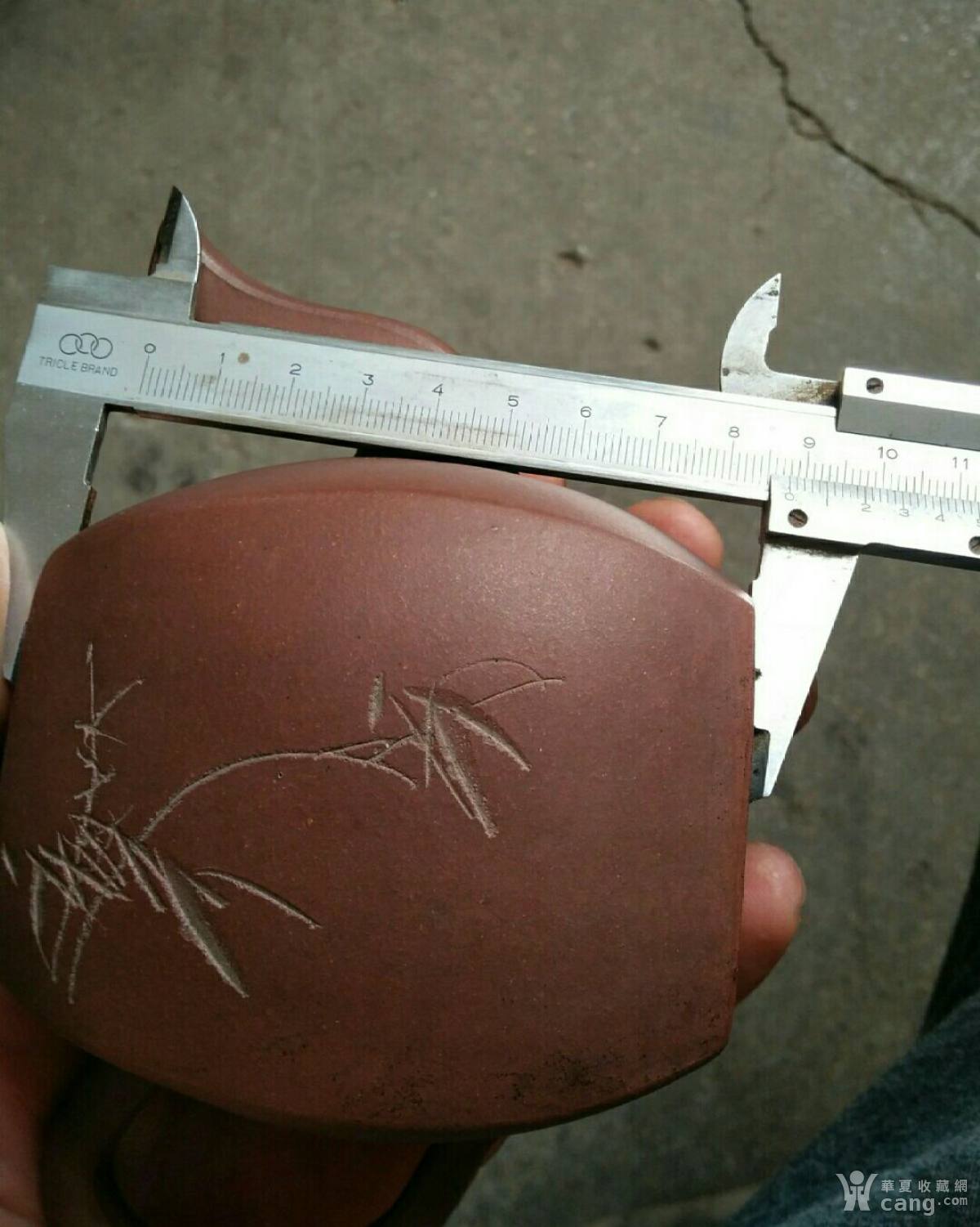 七八十年代少石刻小四方紫砂壶