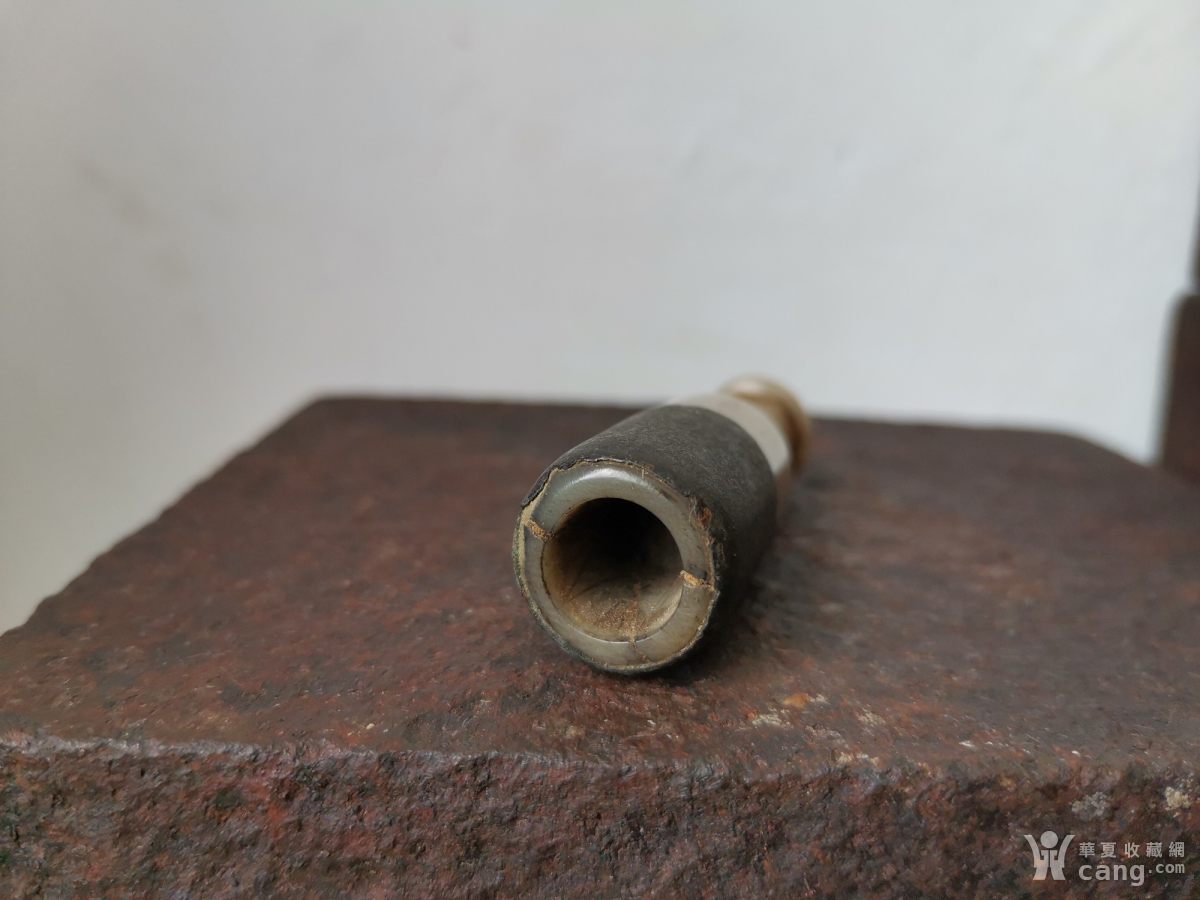 明代老和田玉烟嘴