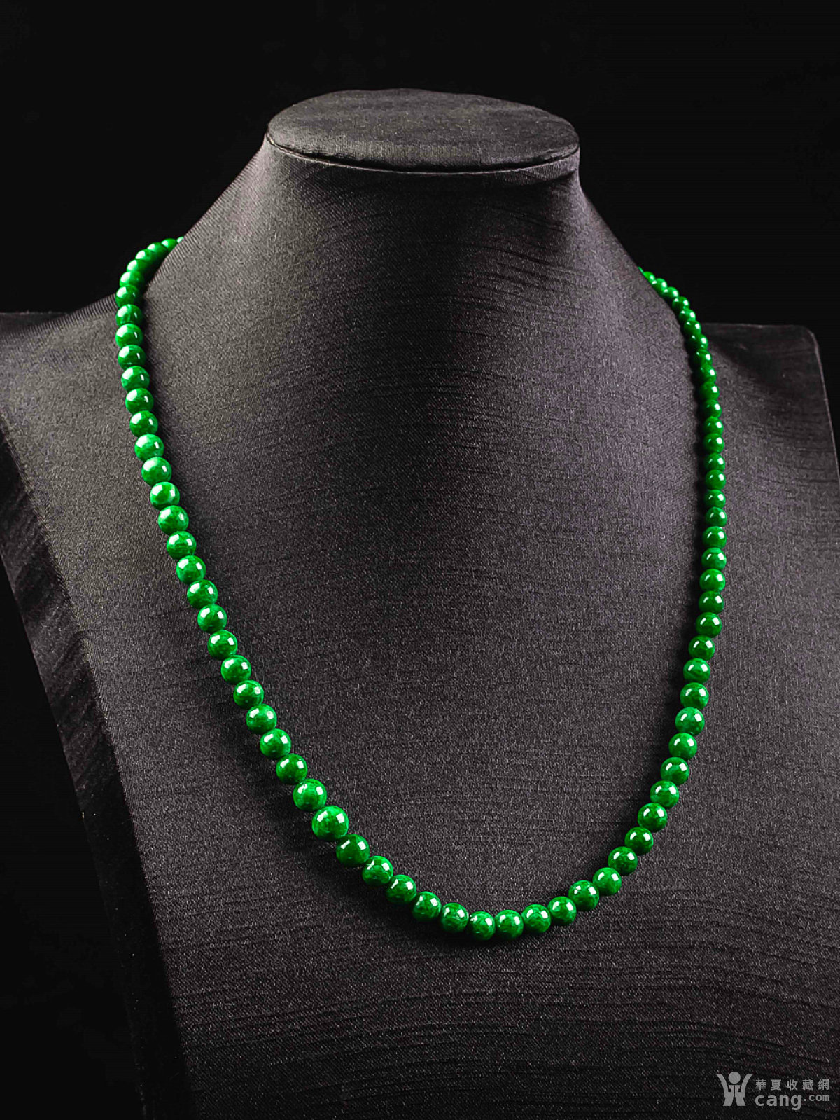 【珍宝翡翠】自然光实拍!天然a货好种阳绿项链