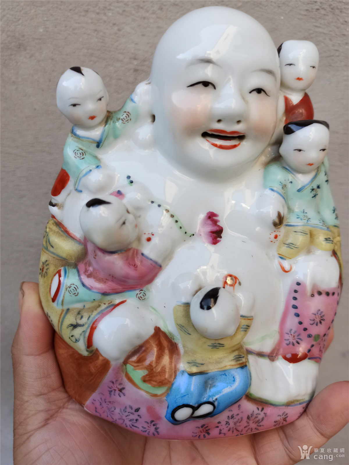 全品五子登科佛像,高17厘米