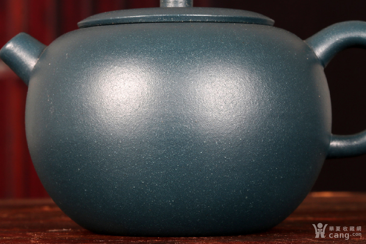 【文玩集市】原矿天青泥《小苹果》壶 - 紫砂壶 - 杂项 - 华夏收藏网