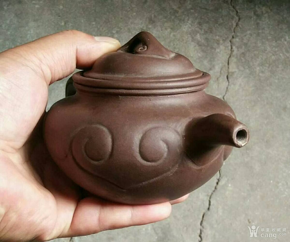 八九十年代钱水清款如意三件套紫砂壶