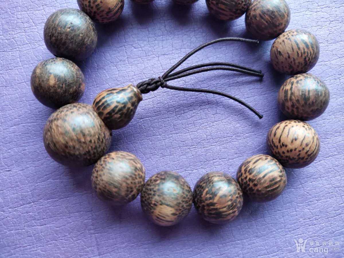 越南虎皮纹沉香手串