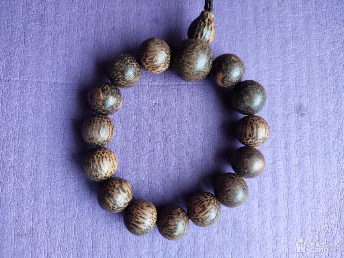 越南虎皮纹沉香手串