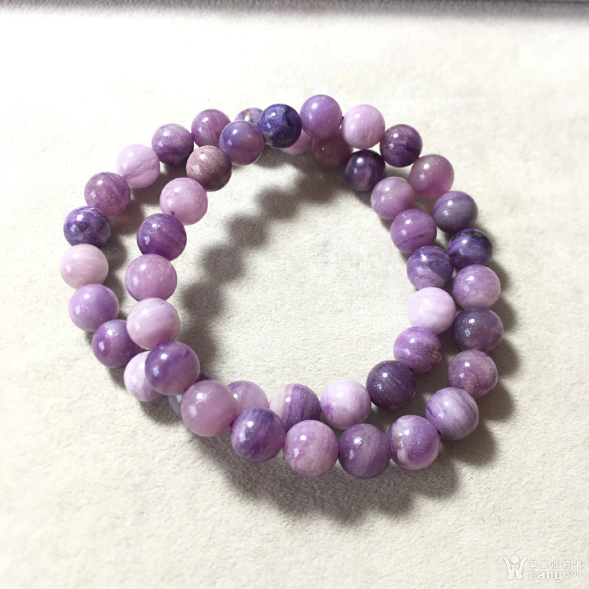 天然 苏萤石手链 8mm 舒俱来伴生矿 1条