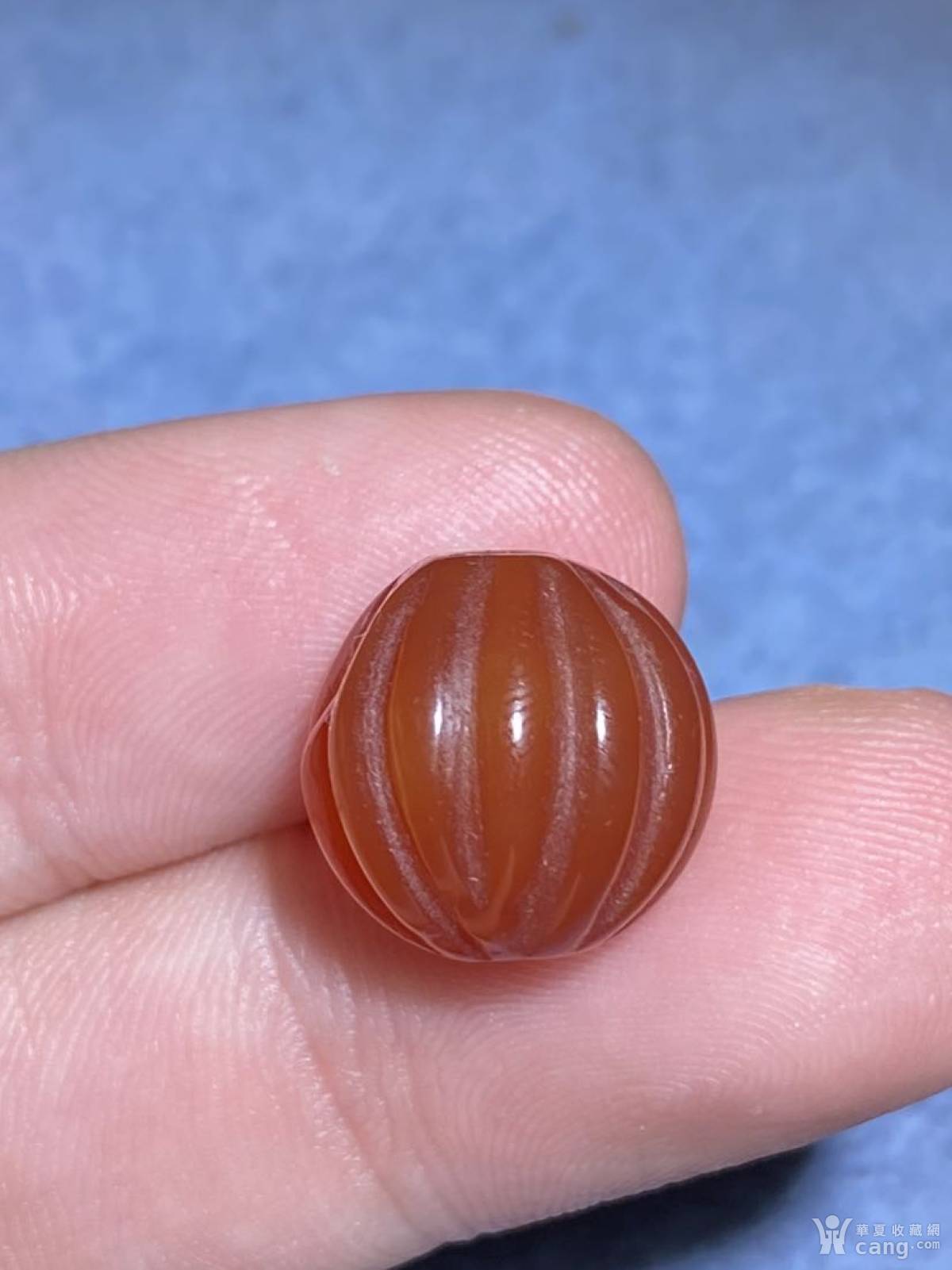 老玛瑙 瓜棱珠 一组