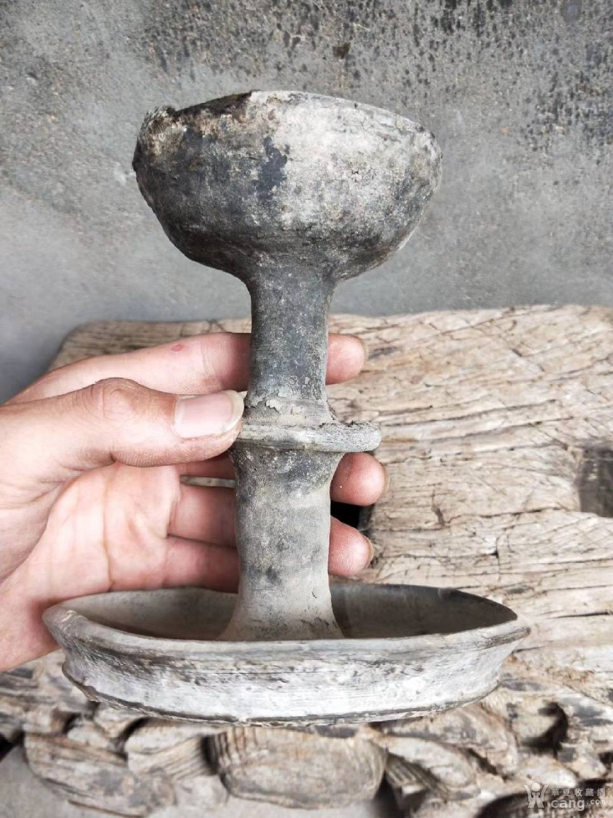 高年份老陶灯盏