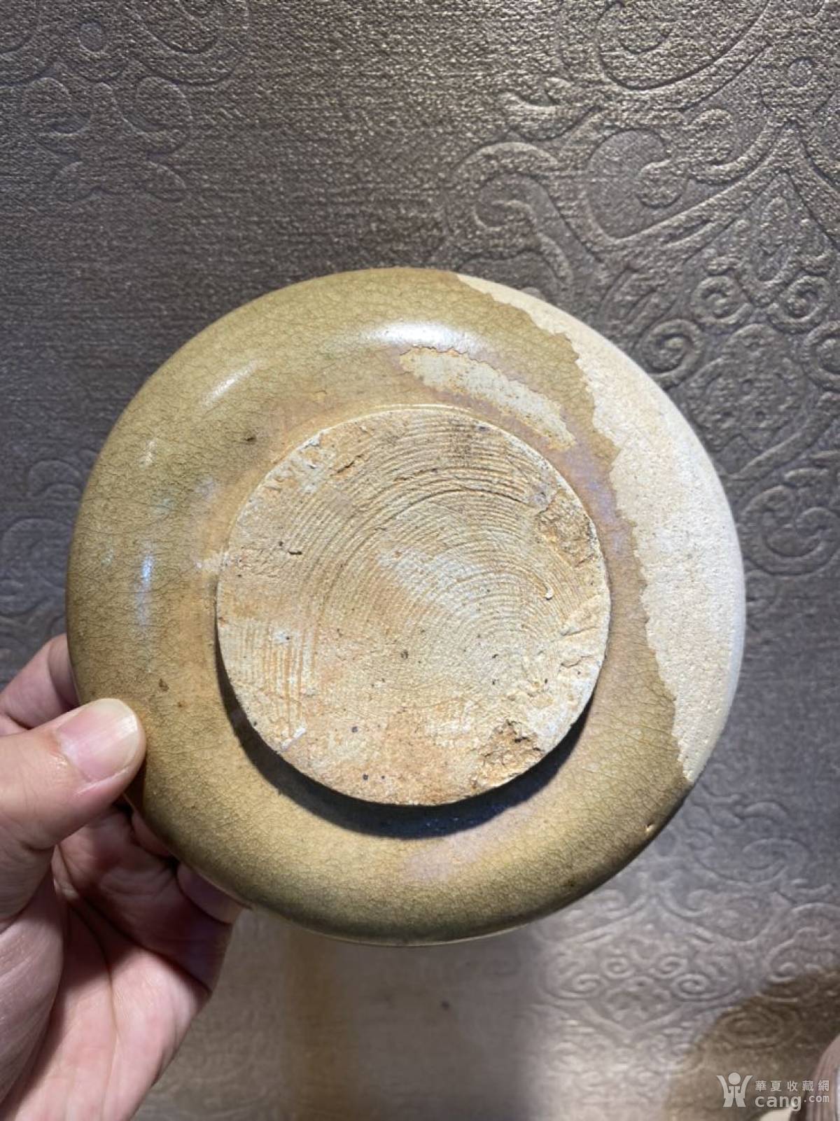 瓷器 高古 南北朝洪州窑莲花盘