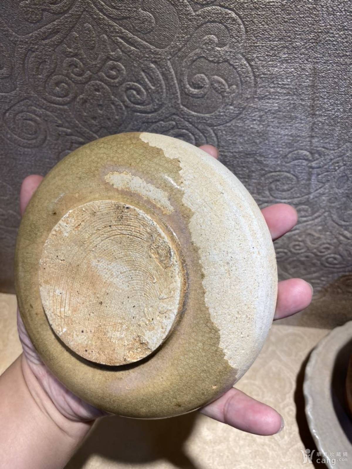 瓷器 高古 南北朝洪州窑莲花盘