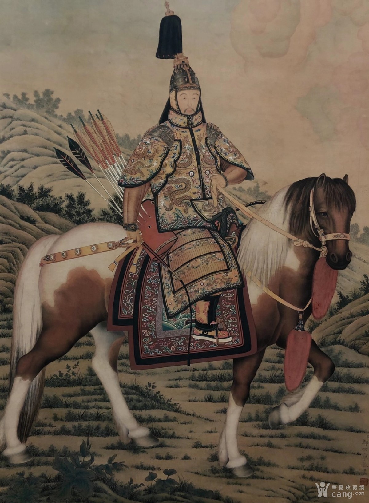 郎世宁绢本乾隆狩猎图>