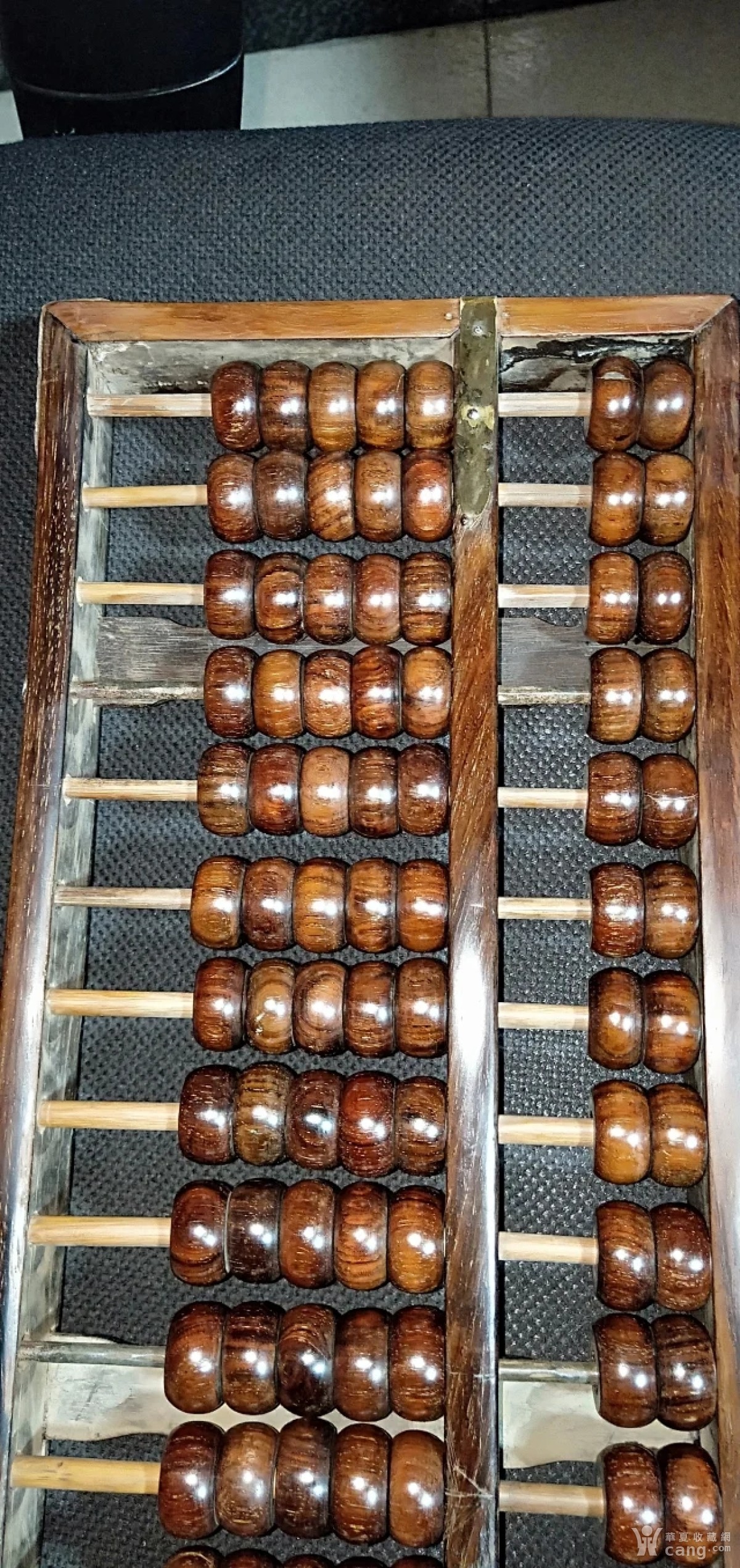 485号13档大开门海南黄花梨老算盘34.5/17/3cm