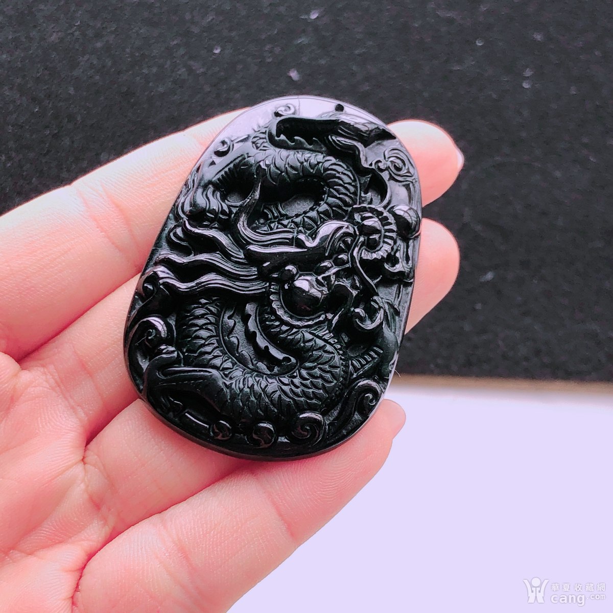 墨翠龙牌吊坠23.21克