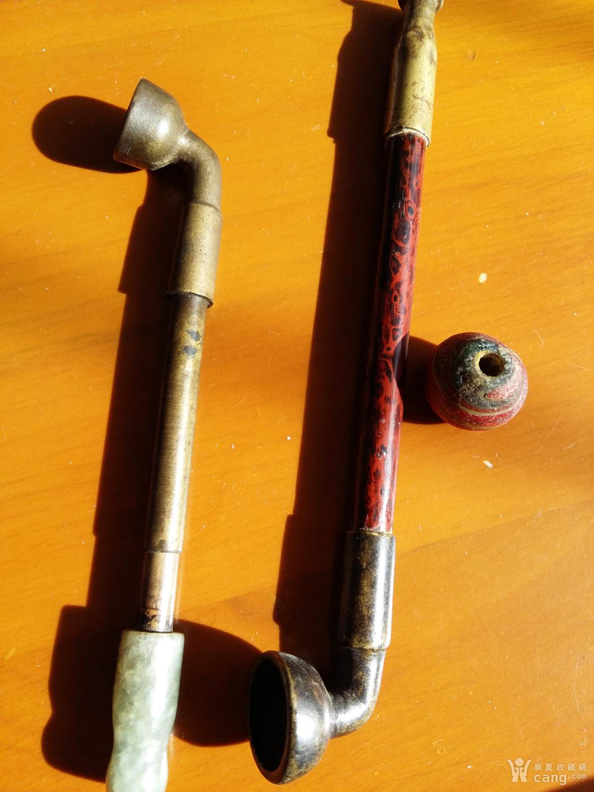 新收的两个老烟锅子