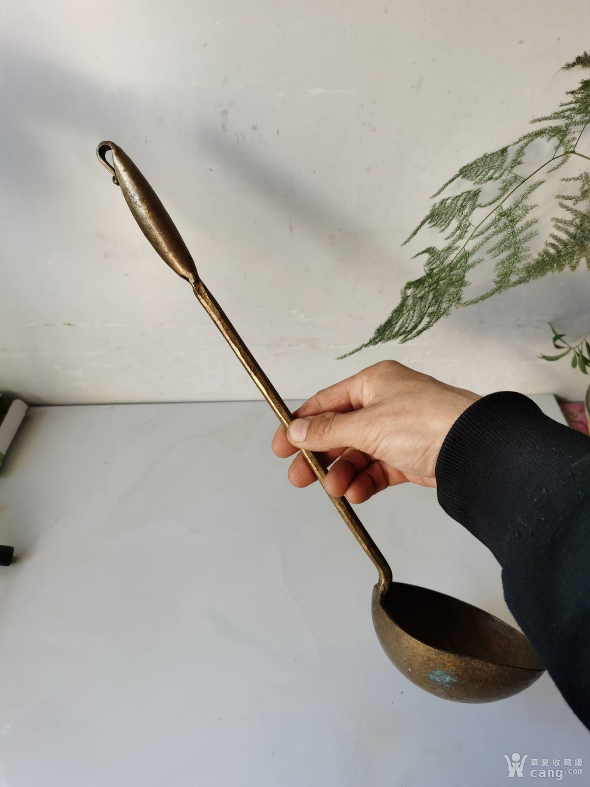 老铜勺子炒菜铜勺子