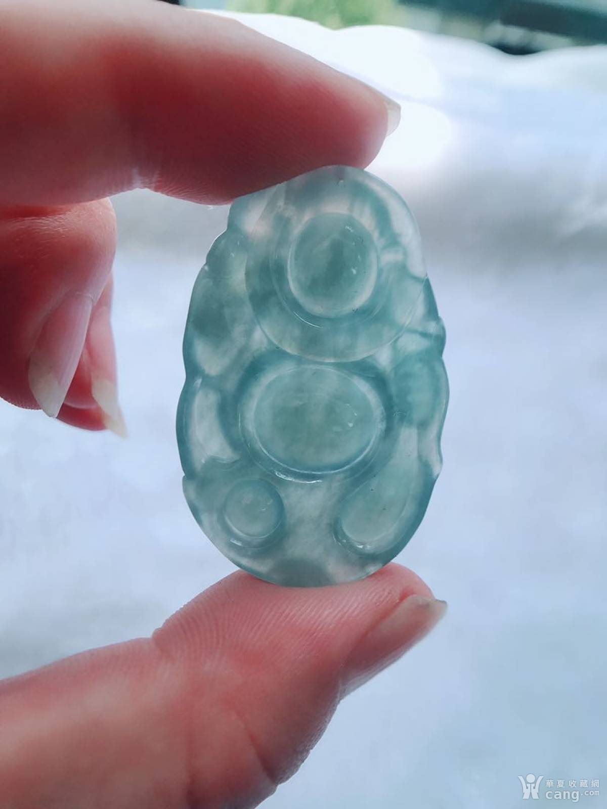【双11分享立减】天然翡翠a货正冰天空蓝佛公