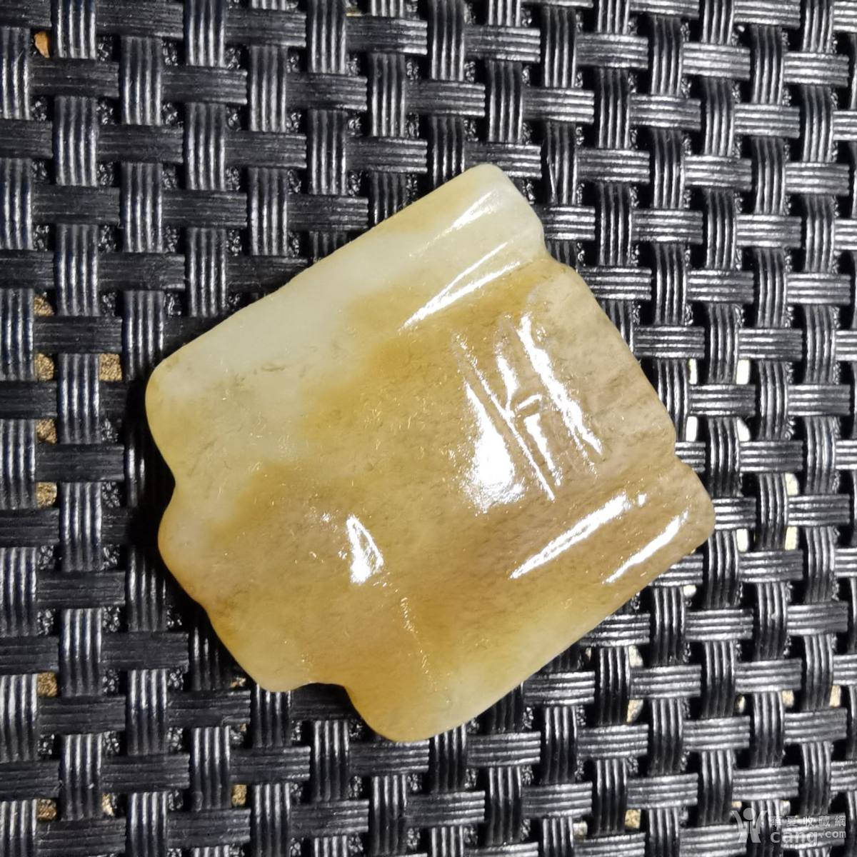 河磨玉山黄玉 狄枭挂件吊坠 油性极大包浆老厚