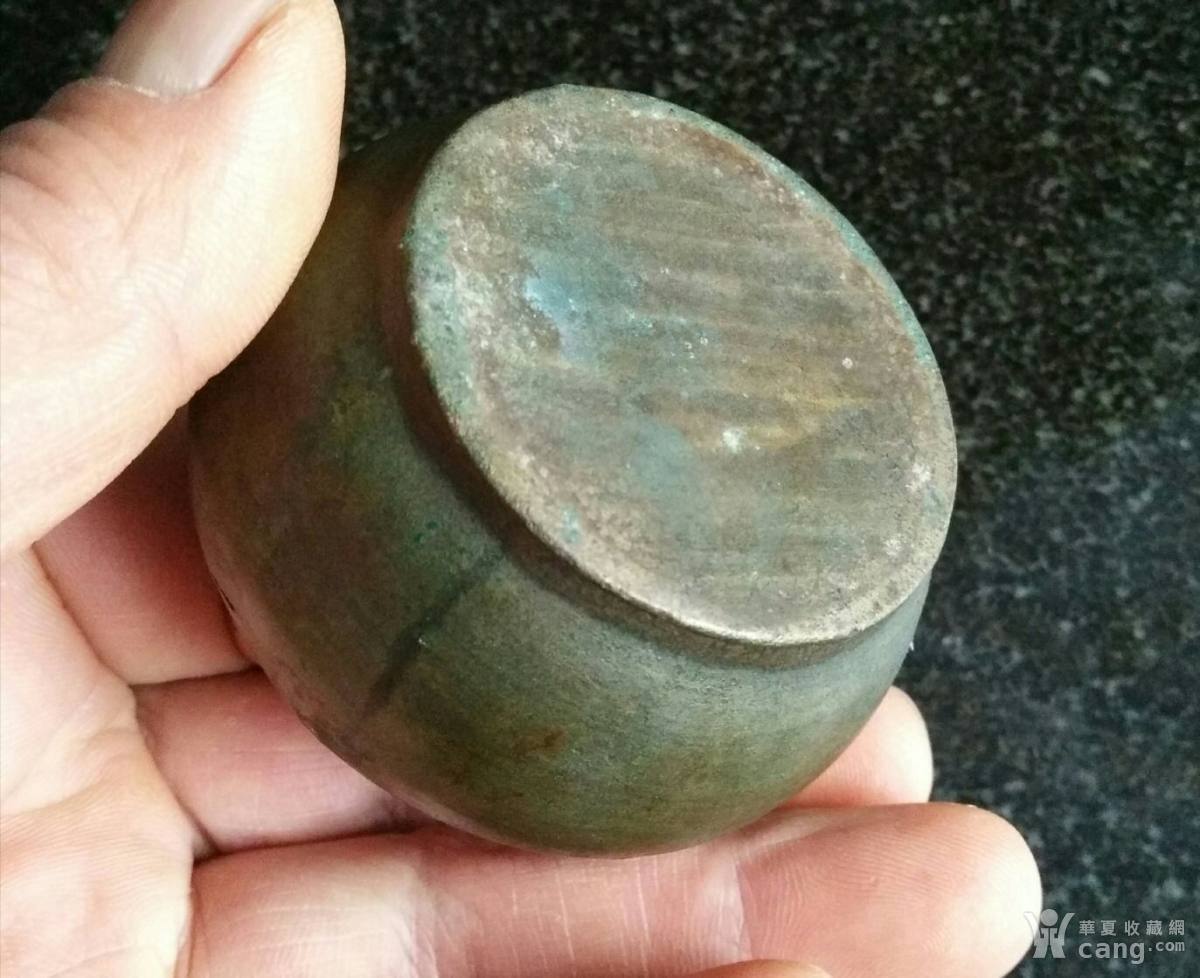 晚清民国铜水盂