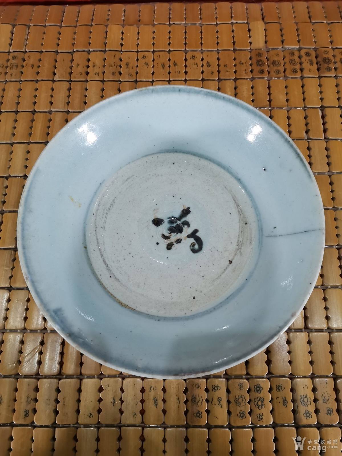 明代青花灵芝纹大碗