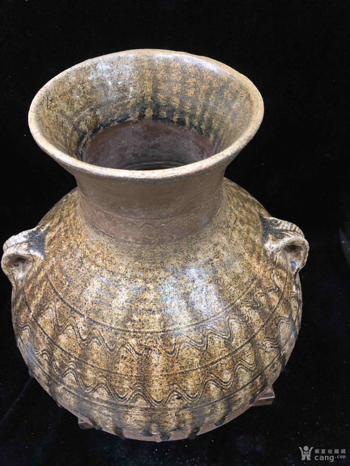 汉代越窑青瓷双系瓶_地摊交易_华夏收藏网