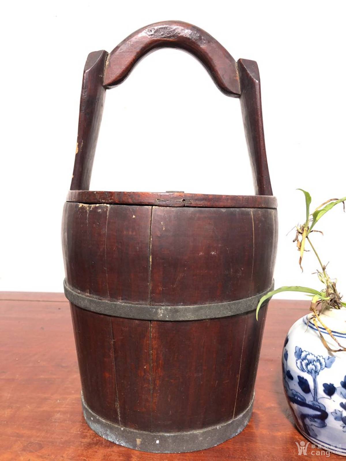 【民国】精品鸭嘴提桶民俗老家具老物件