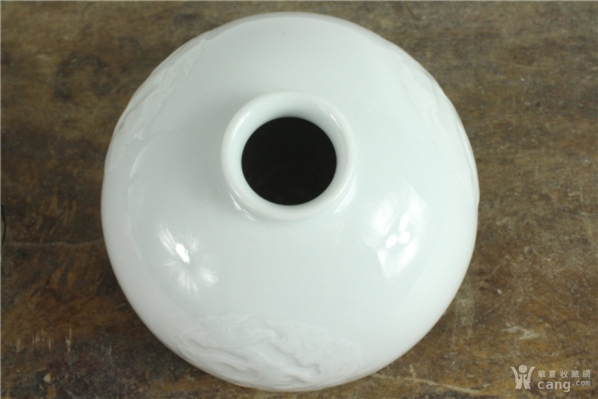 瓷器 清 白釉太白尊