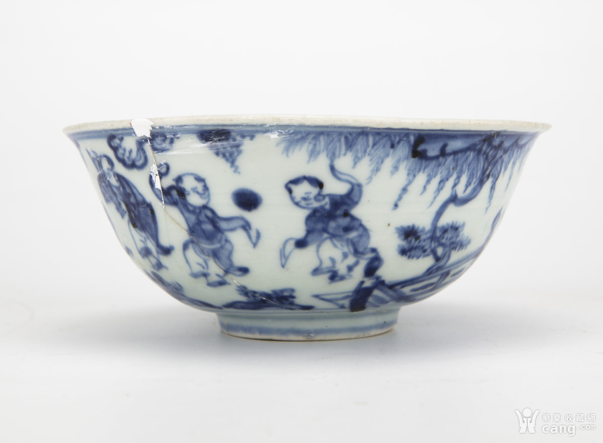 成化瓷上的婴戏图|明成化·青花婴戏纹碗 - 其它 - 瓷器 - 华夏收藏网